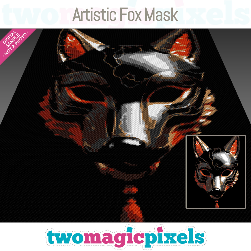 Artistic Fox Mask by Two Magic Pixels