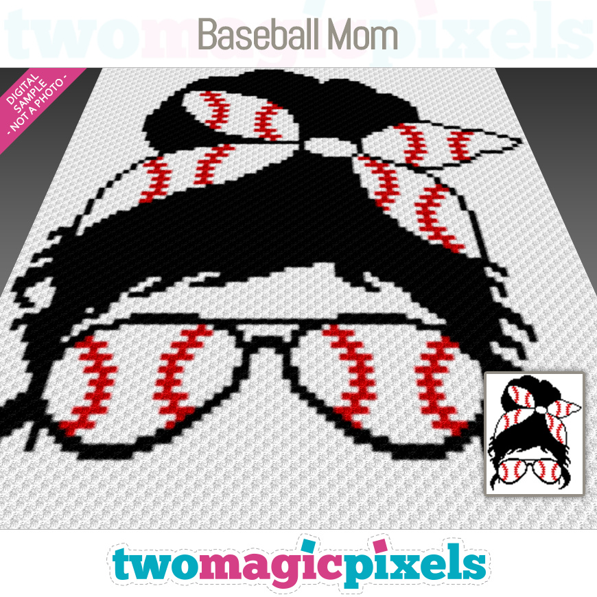 Baseball Mom by Two Magic Pixels