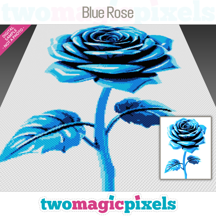 Blue Rose by Two Magic Pixels
