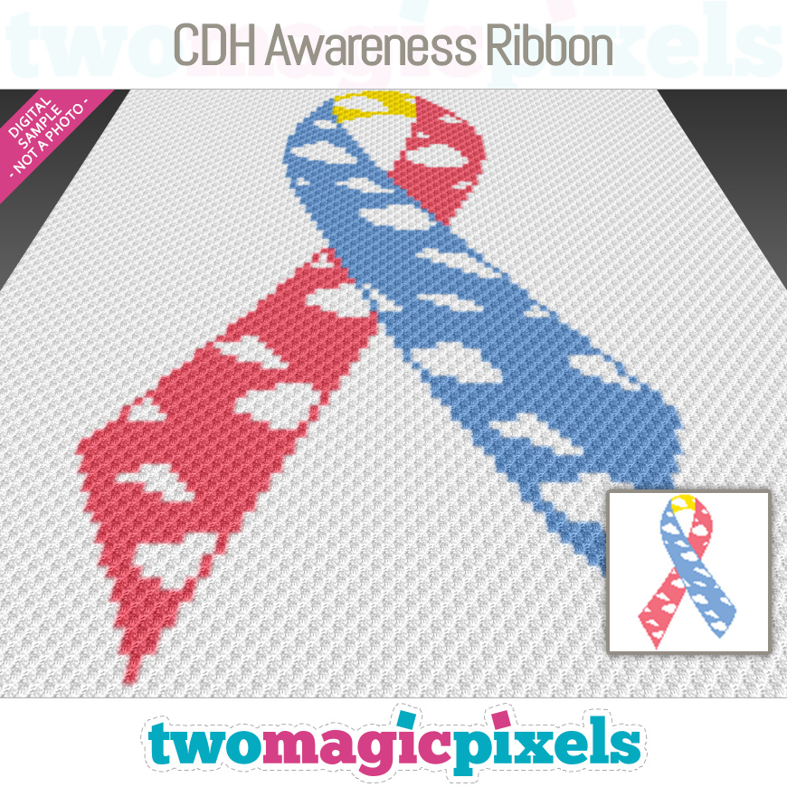 CDH Awareness Ribbon by Two Magic Pixels