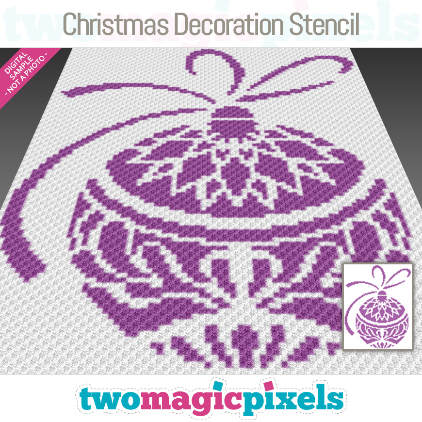 Christmas Decoration Stencil by Two Magic Pixels