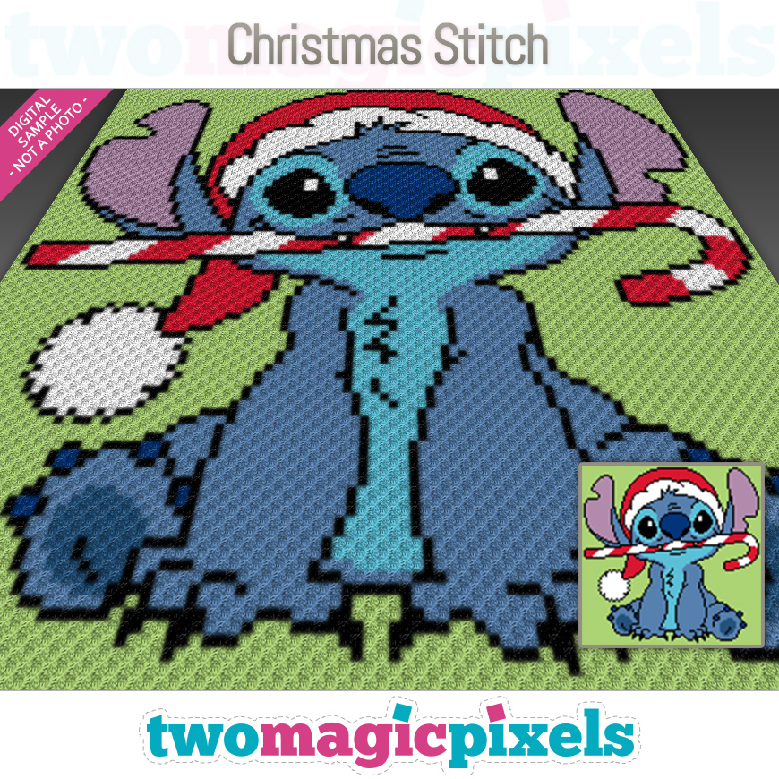 Christmas Stitch C2C graph, SC graph, cross stitch graph by Two Magic ...