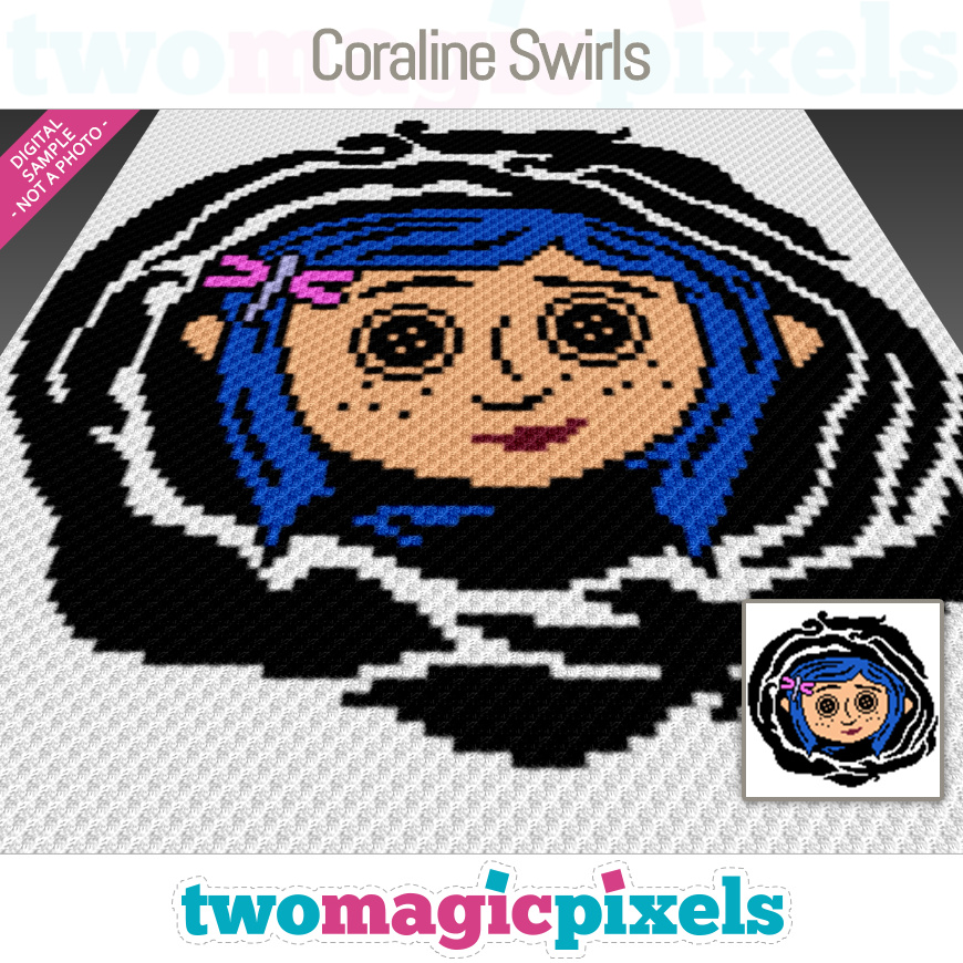 Coraline Swirls by Two Magic Pixels