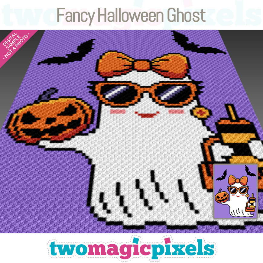 Fancy Halloween Ghost by Two Magic Pixels