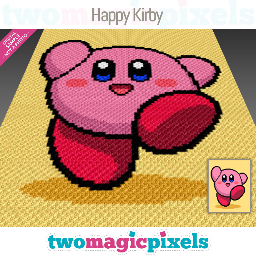 Happy Kirby by Two Magic Pixels