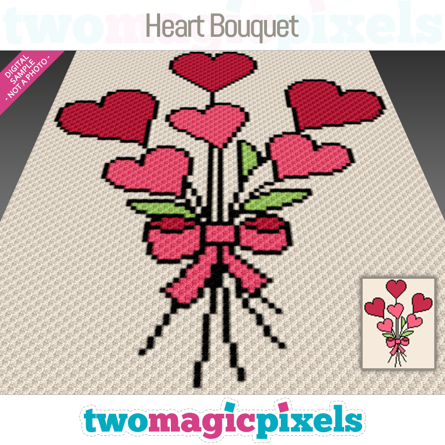 Heart Bouquet by Two Magic Pixels