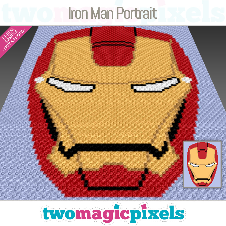 Iron Man Portrait by Two Magic Pixels