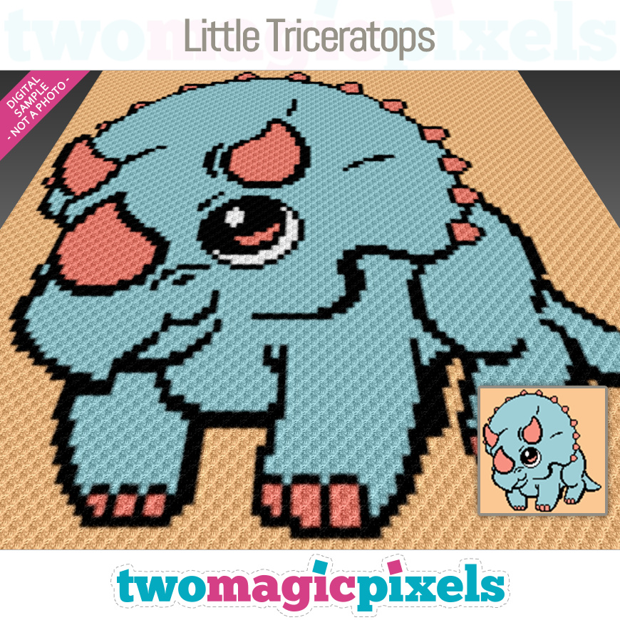 Little Triceratops by Two Magic Pixels