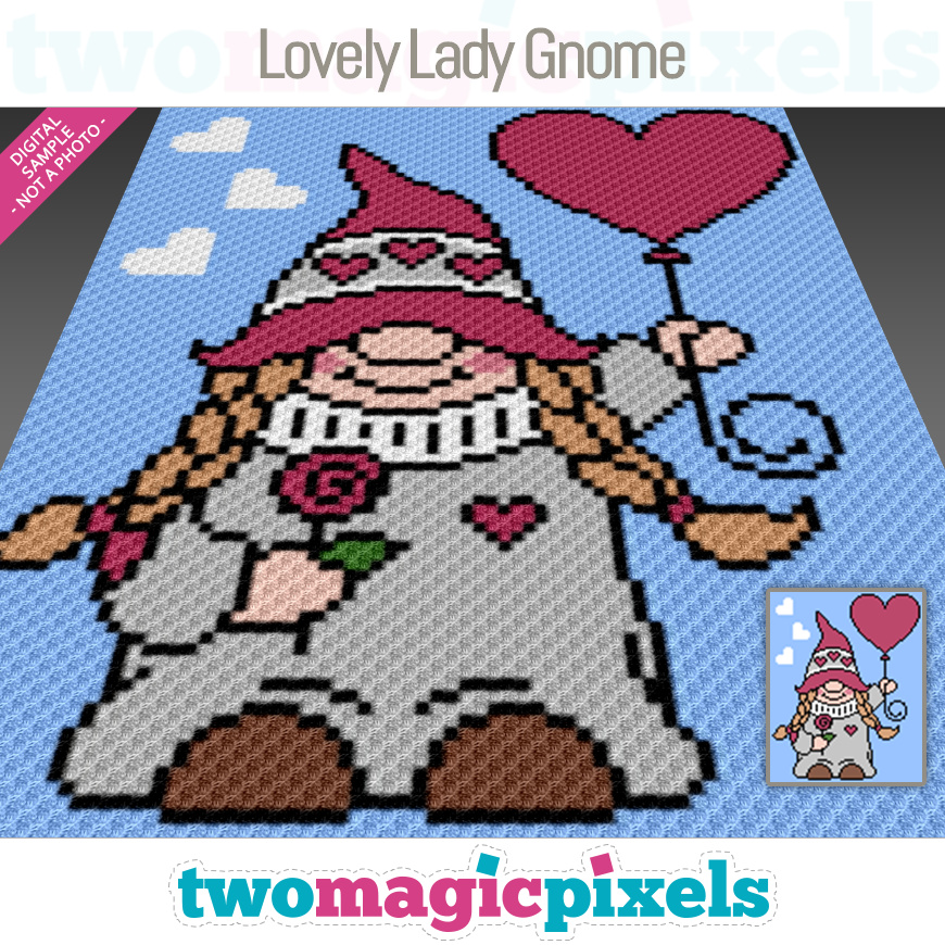 Lovely Lady Gnome by Two Magic Pixels