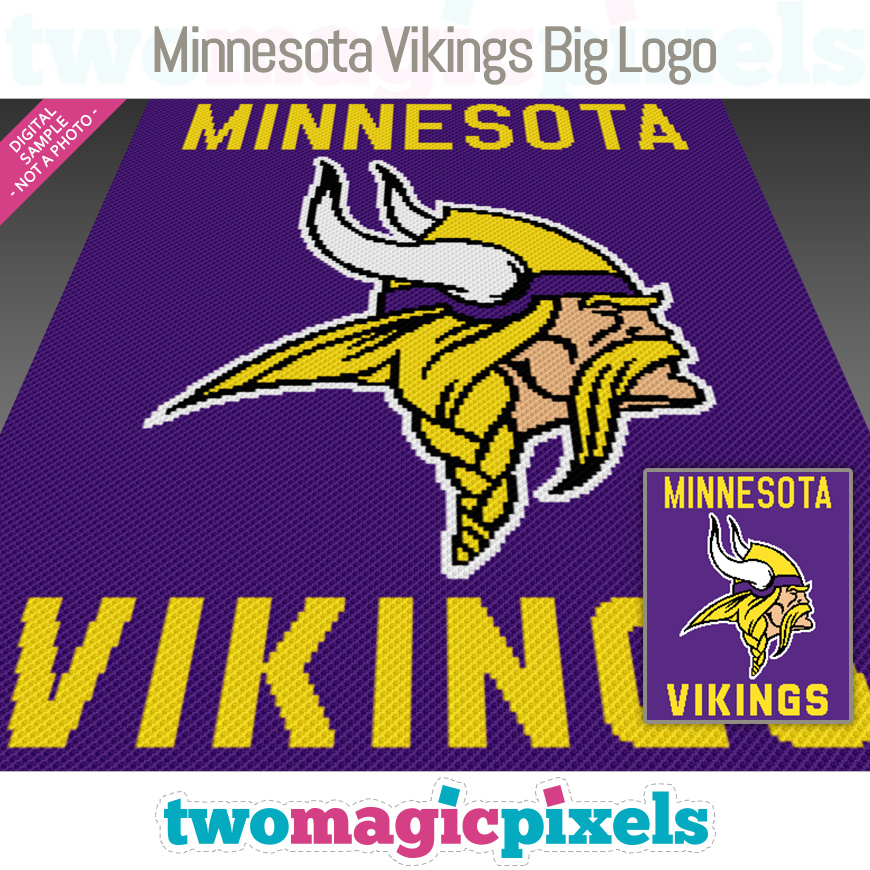 Minnesota Vikings Big Logo by Two Magic Pixels