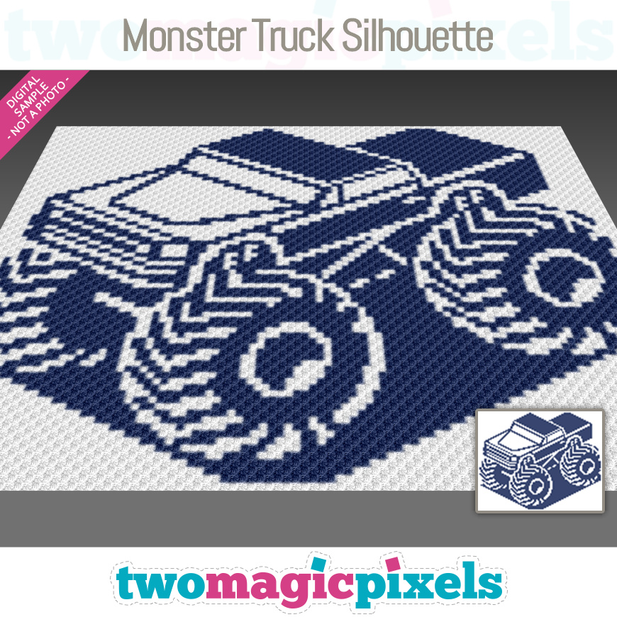 Monster Truck Silhouette by Two Magic Pixels