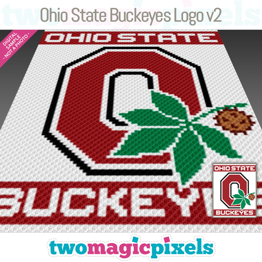 Ohio State Buckeyes Logo v2 by Two Magic Pixels