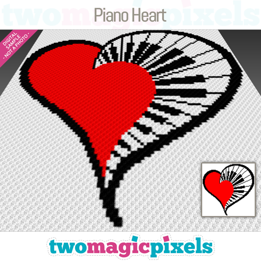 Piano Heart by Two Magic Pixels