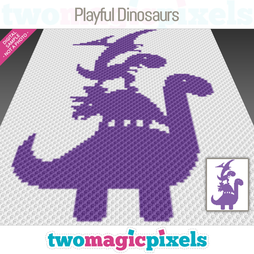 Playful Dinosaurs by Two Magic Pixels