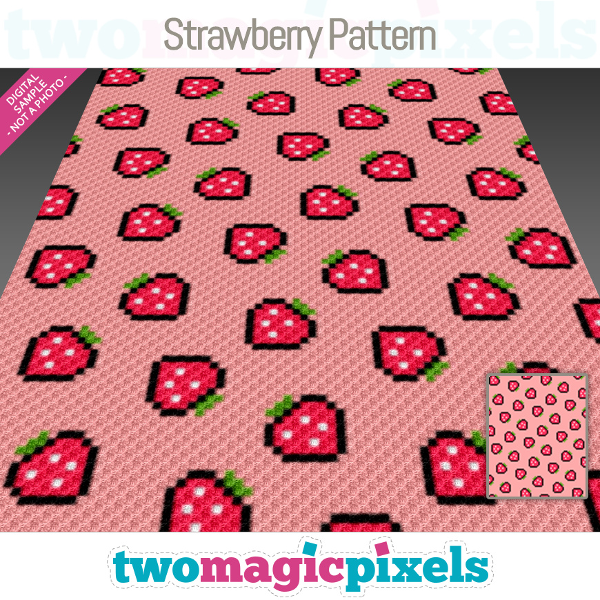 Strawberry Pattern by Two Magic Pixels