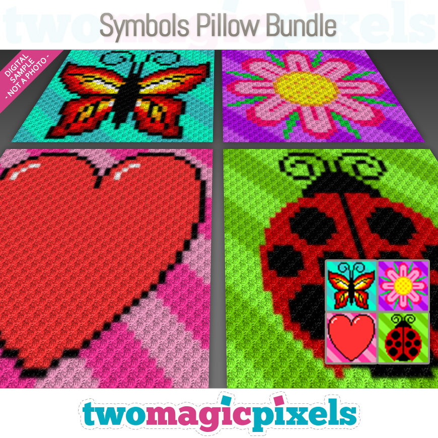 Download Symbols Pillow Bundle 1 by Two Magic Pixels